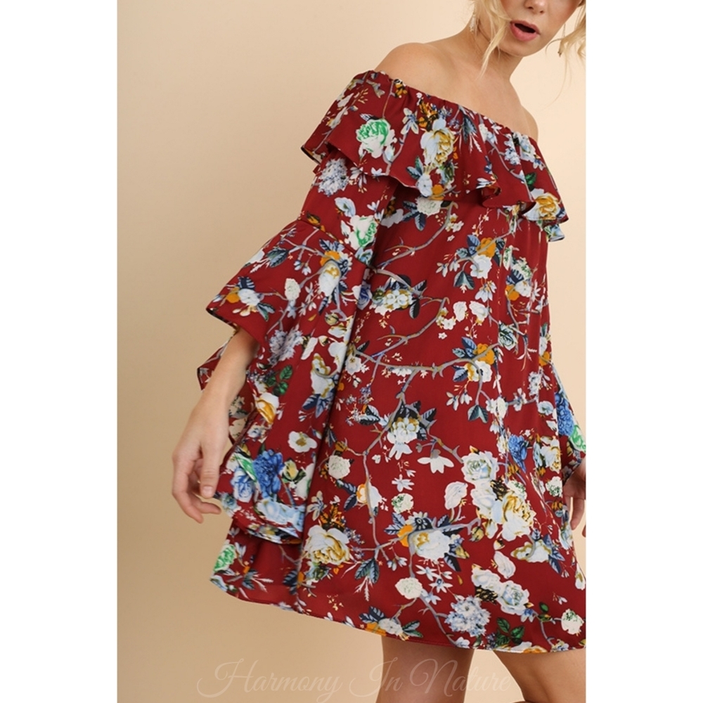 LAST Bell Sleeve Dress - Picture 4 of 5